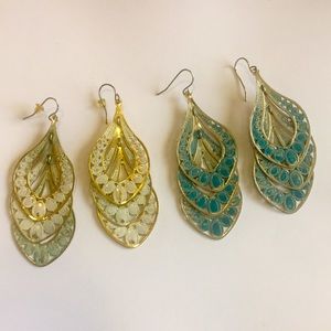 Sea 🌊 & Sky 🌌 Antique Earrings